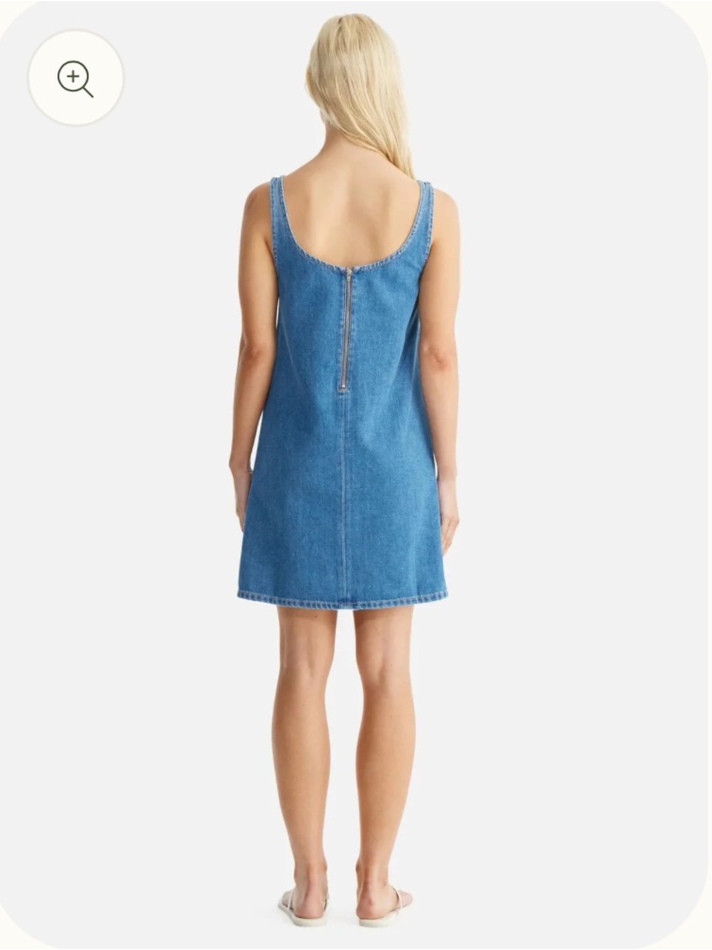Ena Pelly Blue Denim Tank Dress - Picture 3 of 5